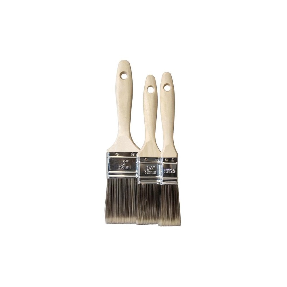 Faithfull Tradesman Synthetic Paint Brush Set, 3 Piece
