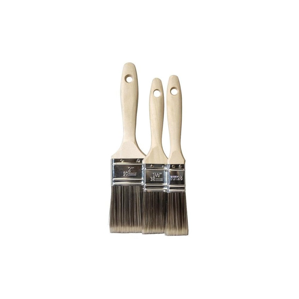 Faithfull Tradesman Synthetic Paint Brush Set, 3 Piece