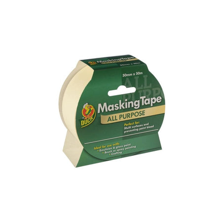 Shurtape Duck TapeÂ© All-Purpose Masking Tape 50mm x 50m