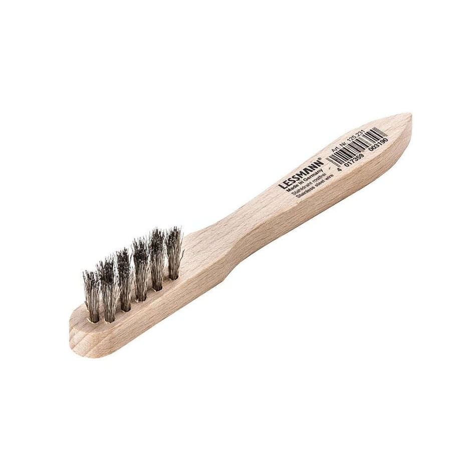 Lessmann Spark Plug Brush 3 Row Stainless Steel Wire