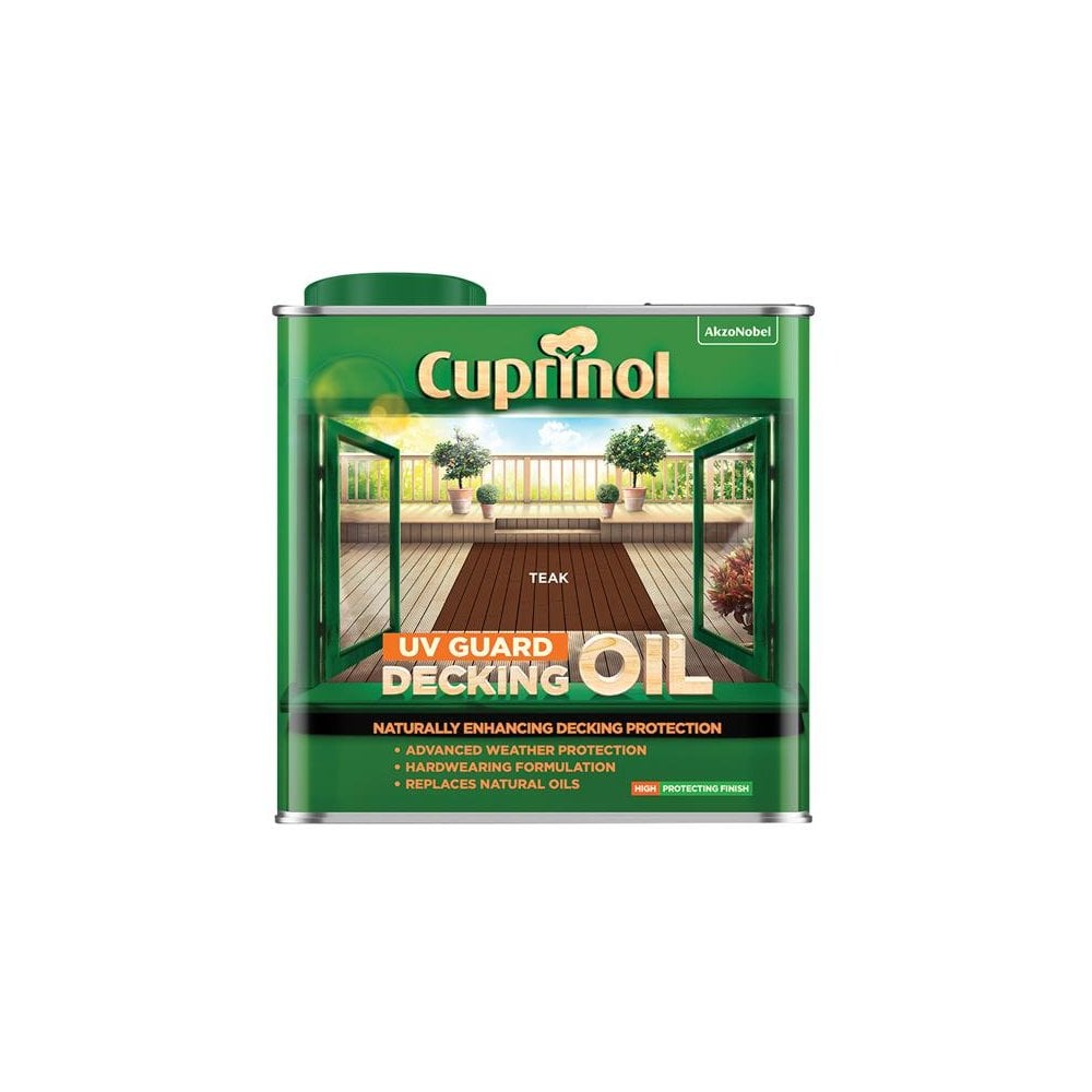 Cuprinol UV Guard Decking Oil Teak 2.5 litre