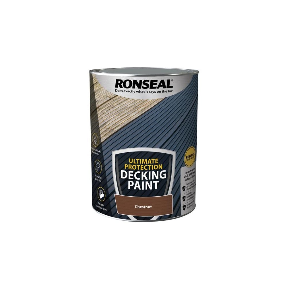 Ronseal Ultimate Protection Decking Paint Chestnut 5 litre