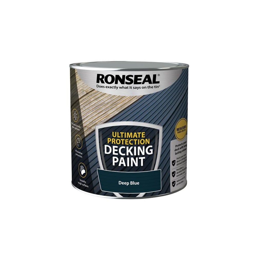 Ronseal Ultimate Protection Decking Paint Deep Blue 2.5 litre