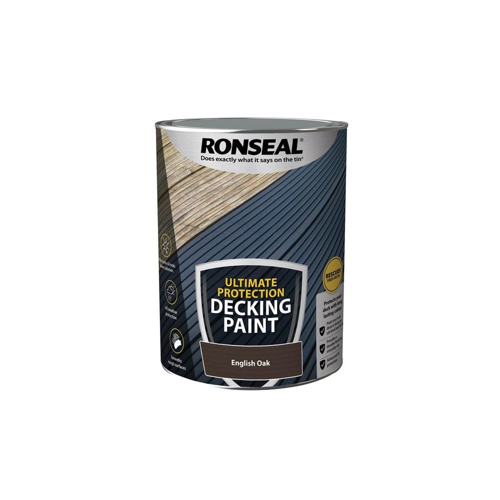 Ronseal Ultimate Protection Decking Paint English Oak 5 litre