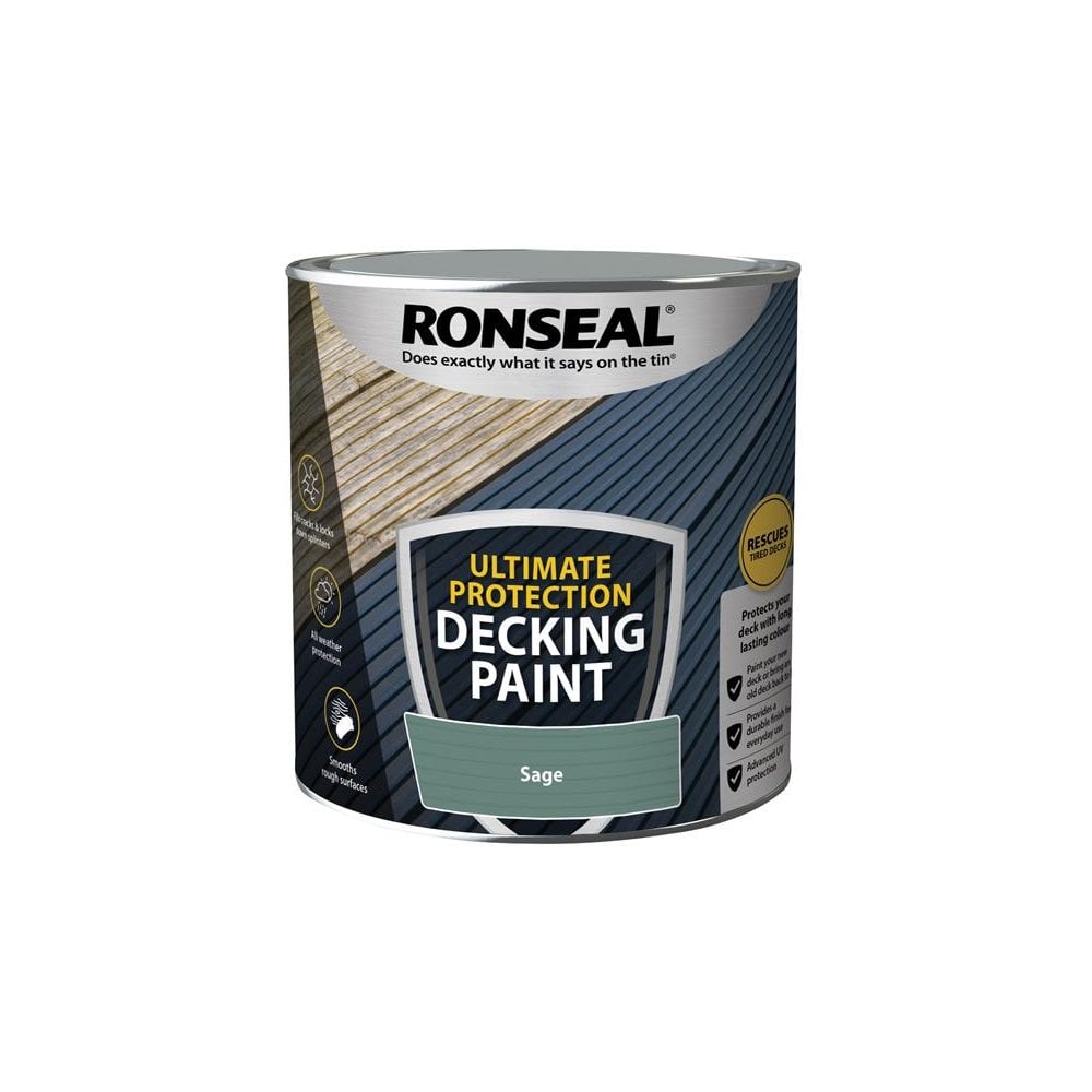 Ronseal Ultimate Protection Decking Paint Sage 2.5 litre
