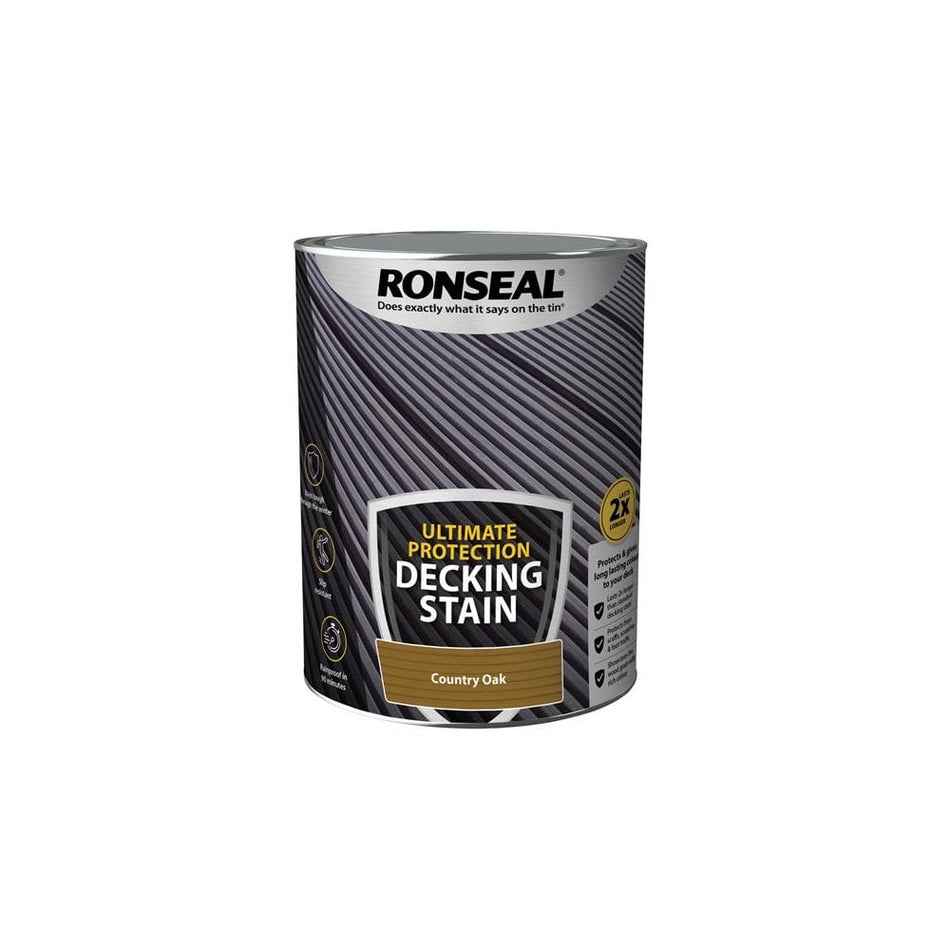 Ronseal Ultimate Protection Decking Stain Country Oak 5 litre