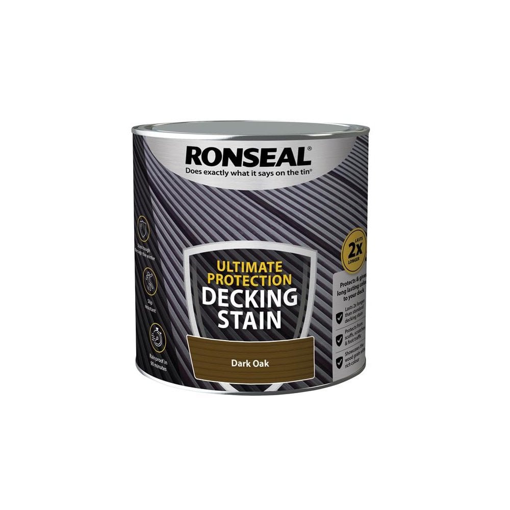 Ronseal Ultimate Protection Decking Stain Dark Oak 2.5 litre