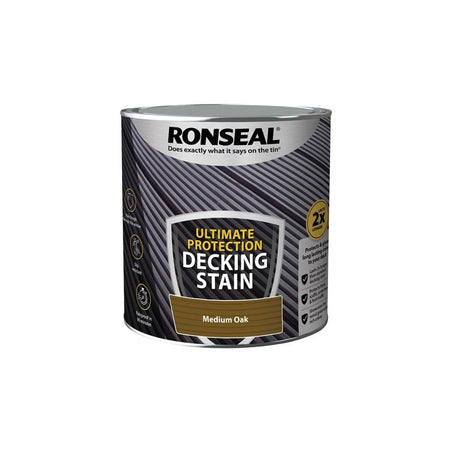 Ronseal Ultimate Protection Decking Stain Medium Oak 2.5 litre