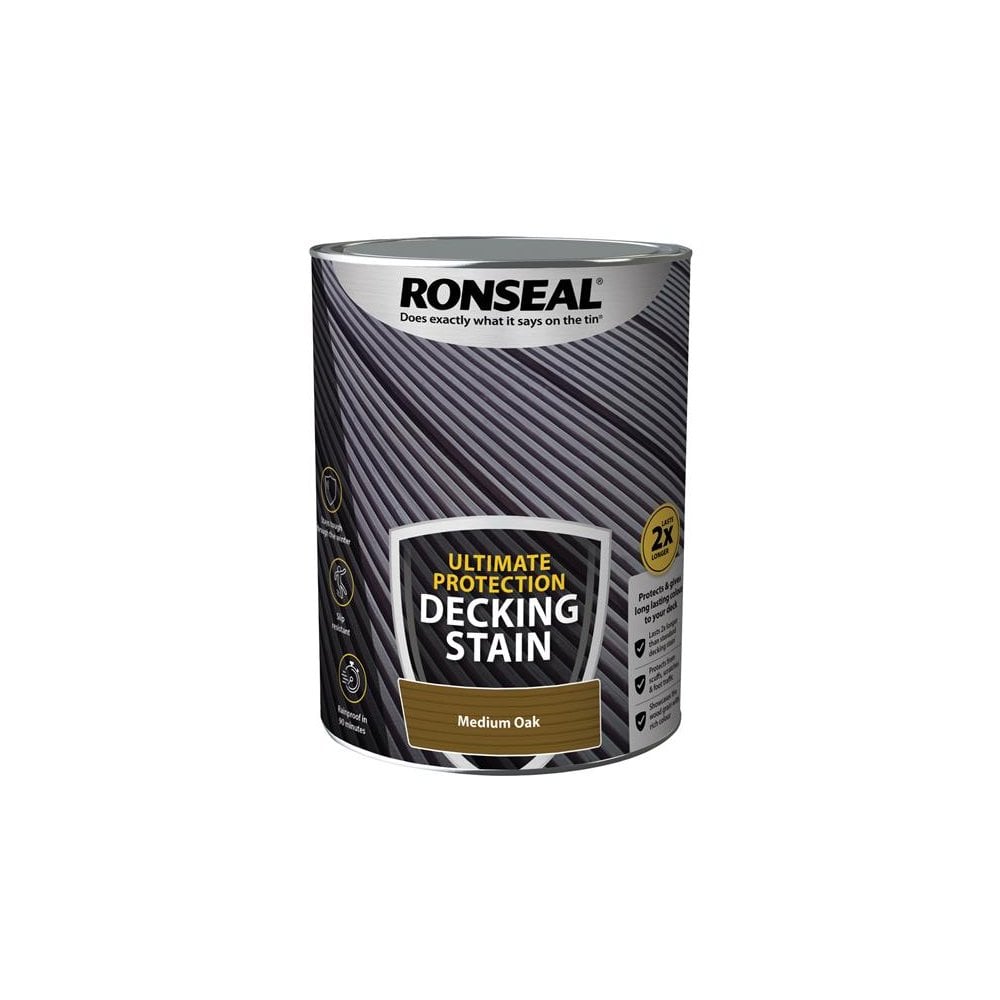Ronseal Ultimate Protection Decking Stain Medium Oak 5 litre