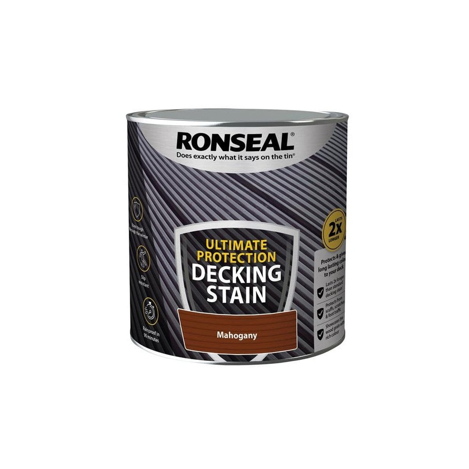 Ronseal Ultimate Protection Decking Stain Rich Mahogany 2.5 litre