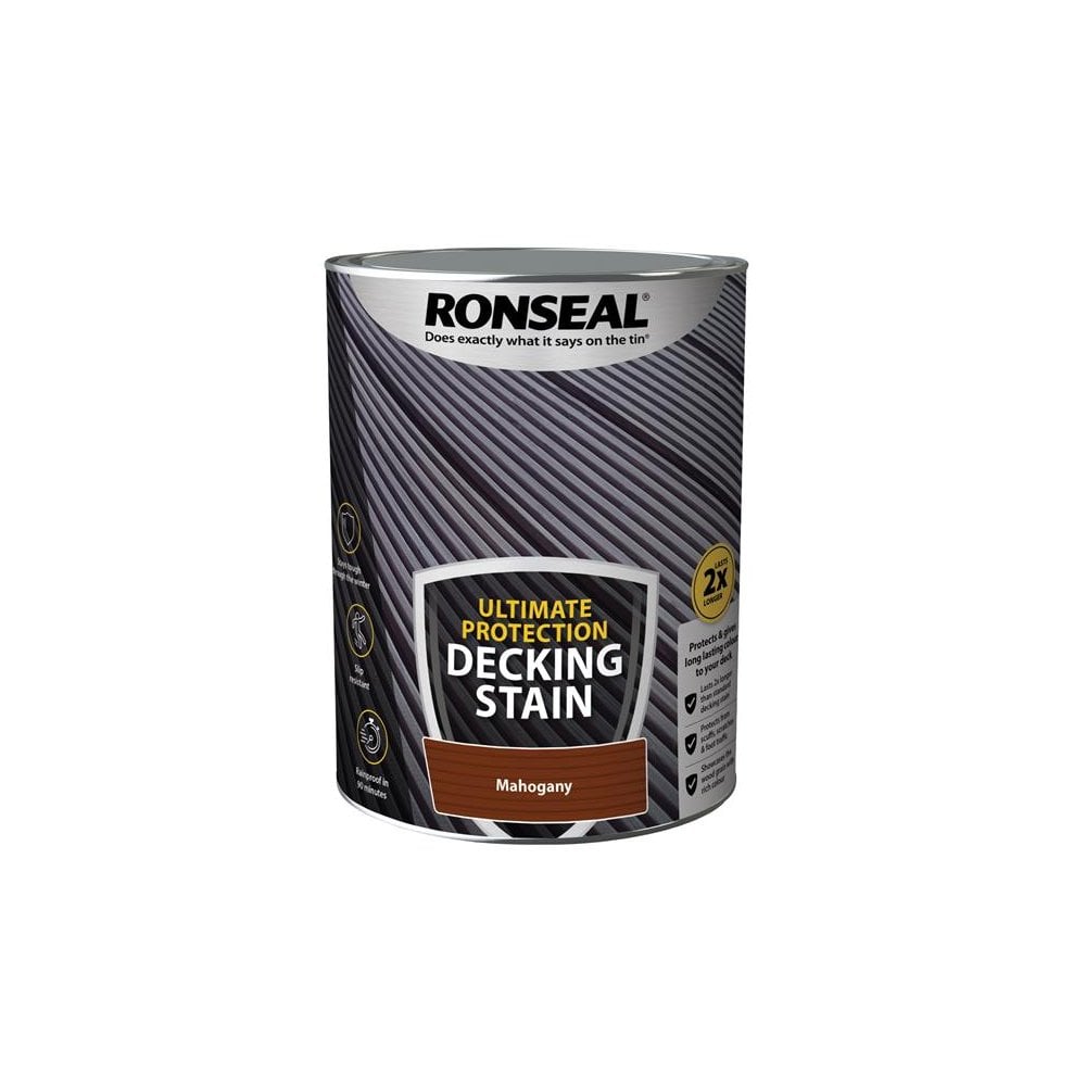 Ronseal Ultimate Protection Decking Stain Rich Mahogany 5 litre