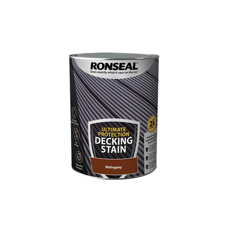 Ronseal Ultimate Protection Decking Stain Rich Mahogany 5 litre