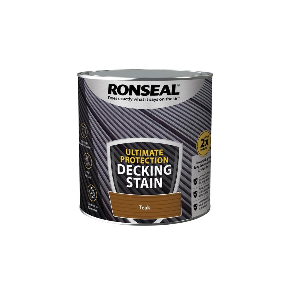 Ronseal Ultimate Protection Decking Stain Rich Teak 2.5 litre