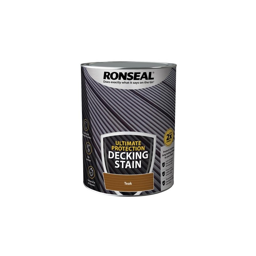 Ronseal Ultimate Protection Decking Stain Rich Teak 5 litre