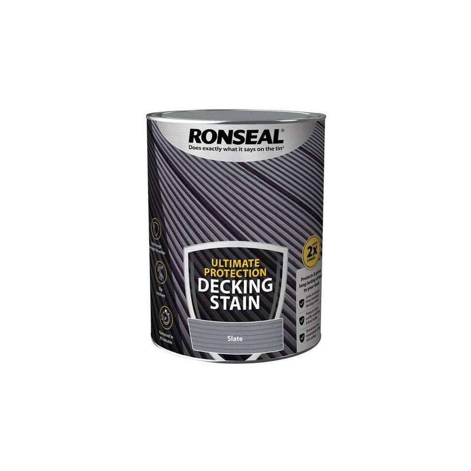 Ronseal Ultimate Protection Decking Stain Slate 5 litre