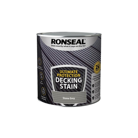 Ronseal Ultimate Protection Decking Stain Stone Grey 2.5 litre
