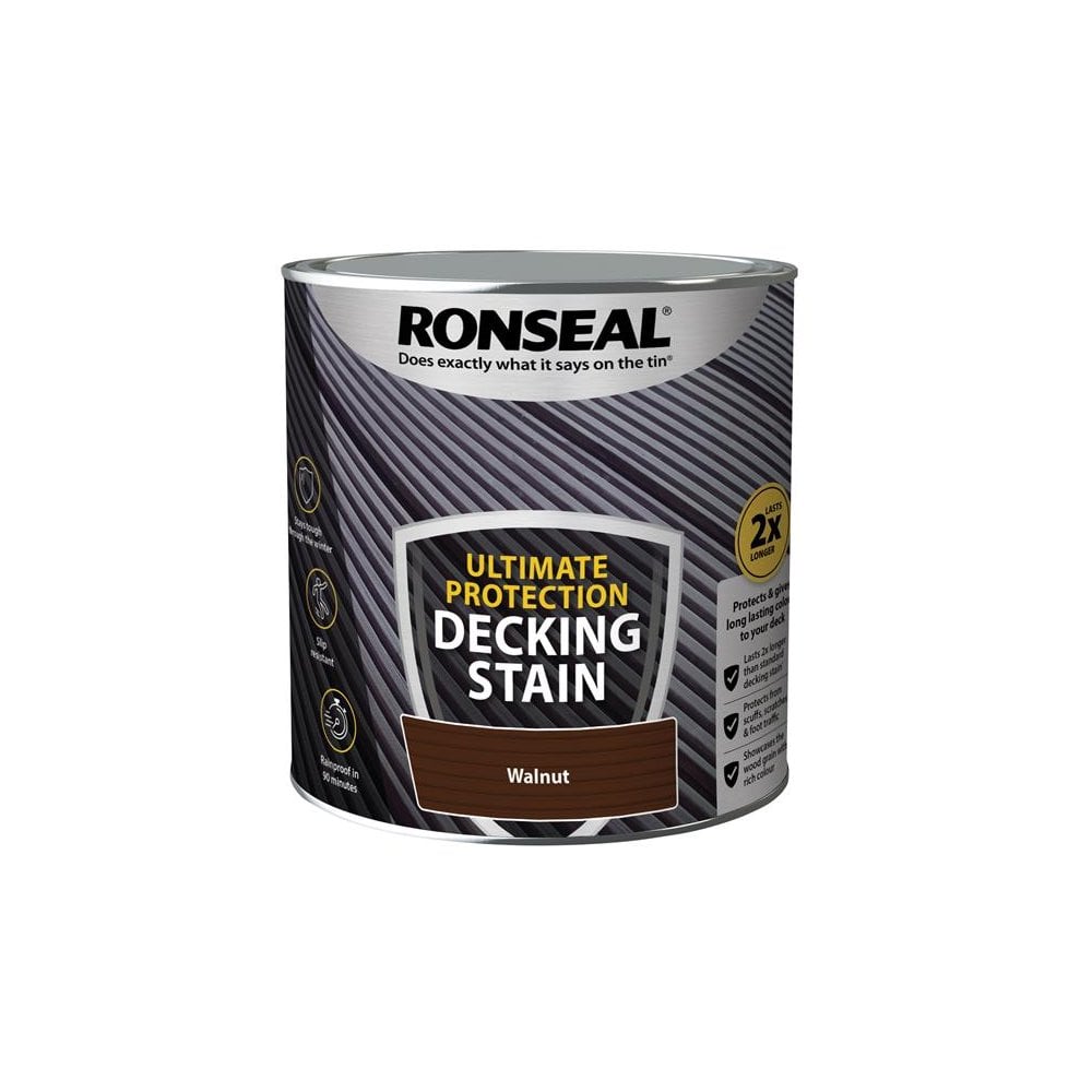 Ronseal Ultimate Protection Decking Stain Walnut 2.5 litre