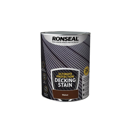 Ronseal Ultimate Protection Decking Stain Walnut 5 litre