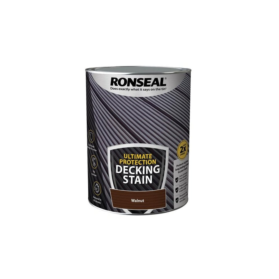 Ronseal Ultimate Protection Decking Stain Walnut 5 litre