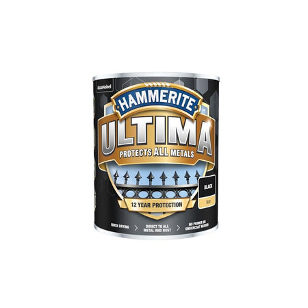 Hammerite Ultima Metal Paint Matt Black 750ml