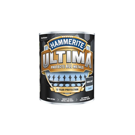 Hammerite Ultima Metal Paint Smooth Dark Grey 750ml
