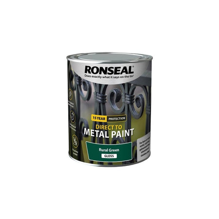 Ronseal Direct to Metal Paint Rural Green Gloss 750ml