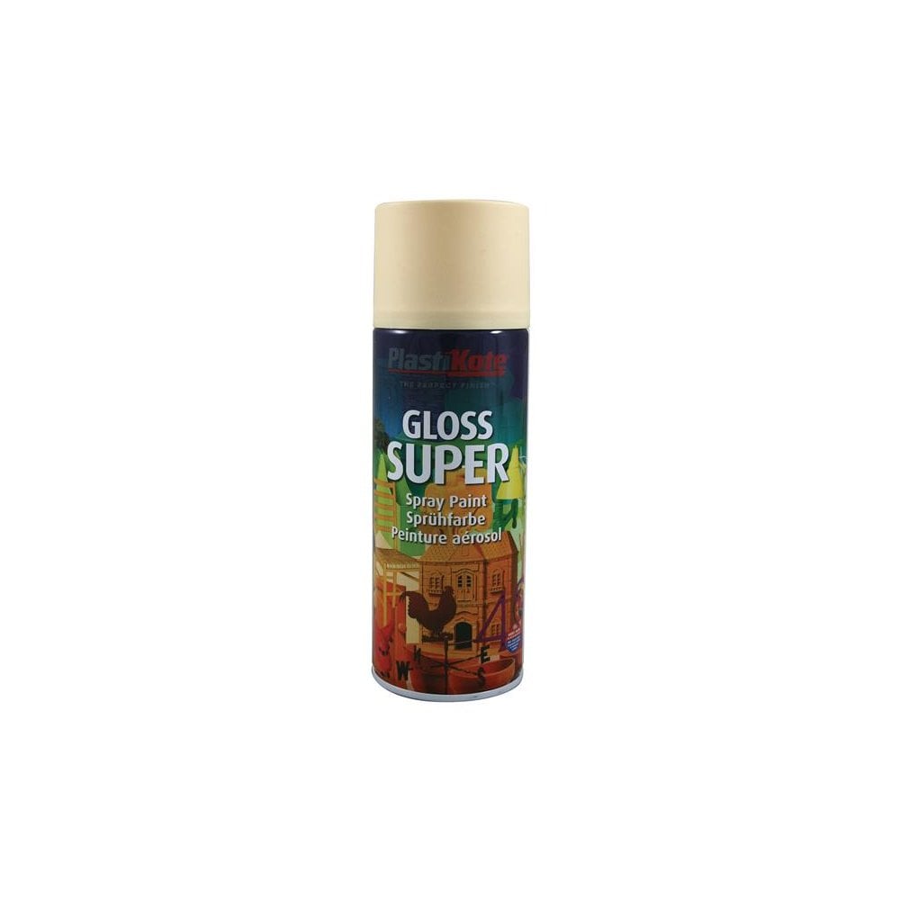 PlastiKote Gloss Super Spray Antique White 400ml