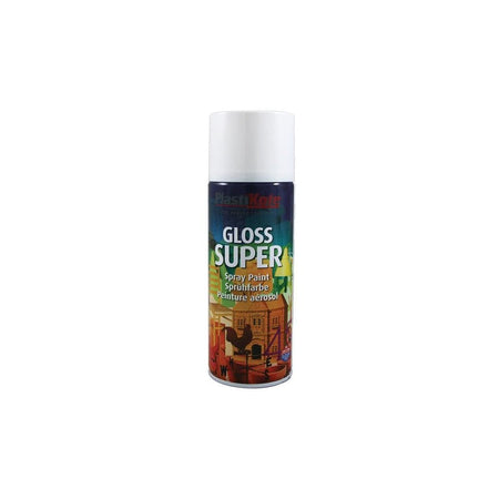 PlastiKote Gloss Super Spray White RAL 9016 400ml