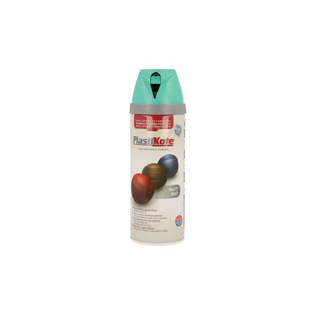 PlastiKote Twist & Spray Matt Classic Teal 400ml
