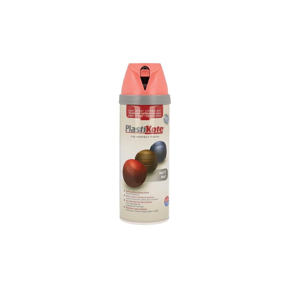 PlastiKote Twist & Spray Matt Dusty Coral 400ml