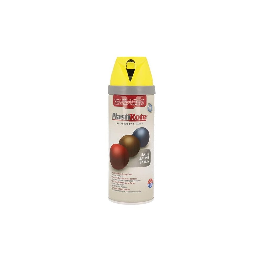 PlastiKote Twist & Spray Satin Lime Green 400ml