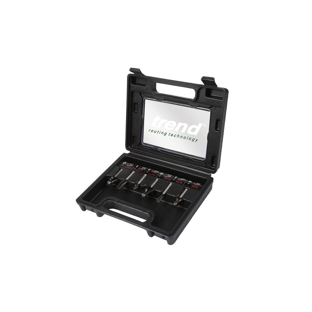 Trend 1/4in TCT Router Cutter Set, 6 Piece