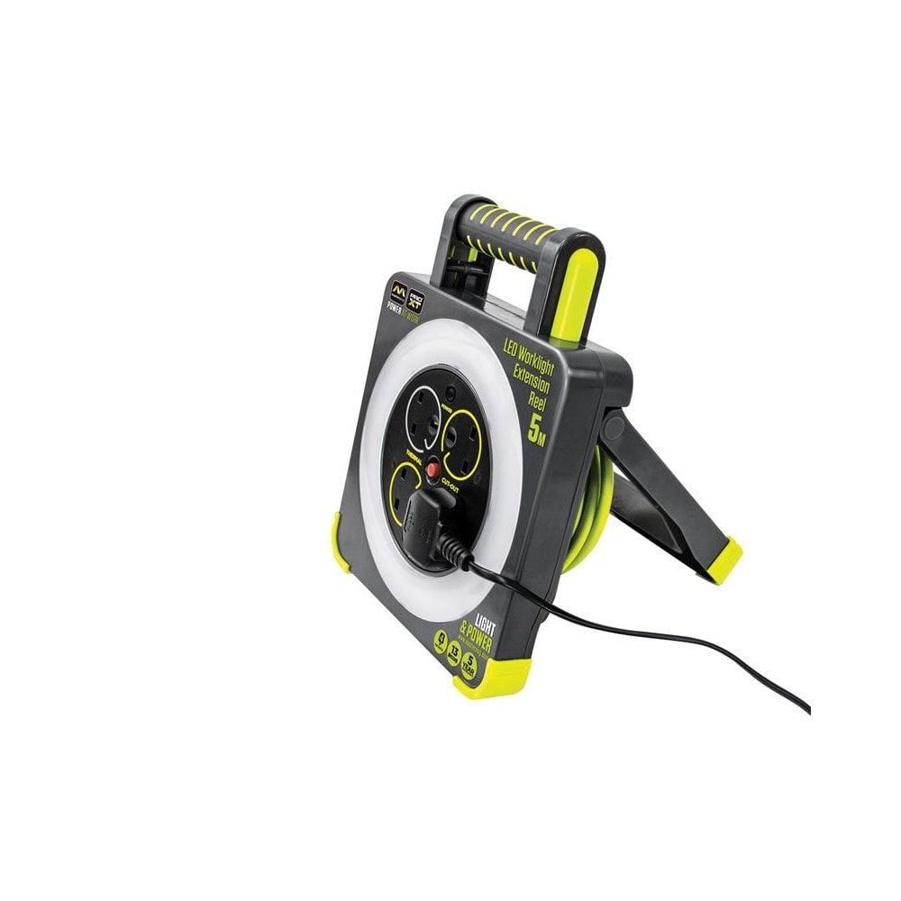 Masterplug Work Light Cable Reel 240V 13A 4-Socket 5m