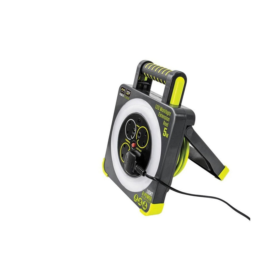 Masterplug Work Light Cable Reel 240V 13A 4-Socket 5m