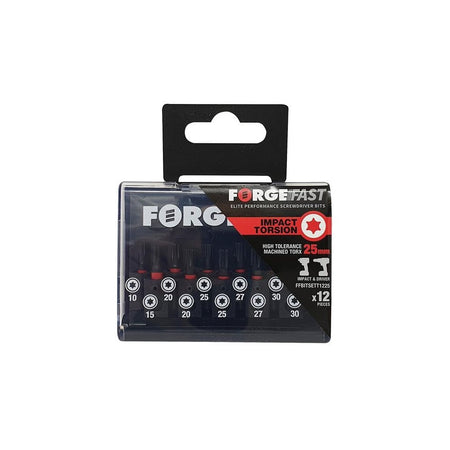 ForgeFix ForgeFast TORXÂ© Compatible Impact Bit Set, 12 Piece
