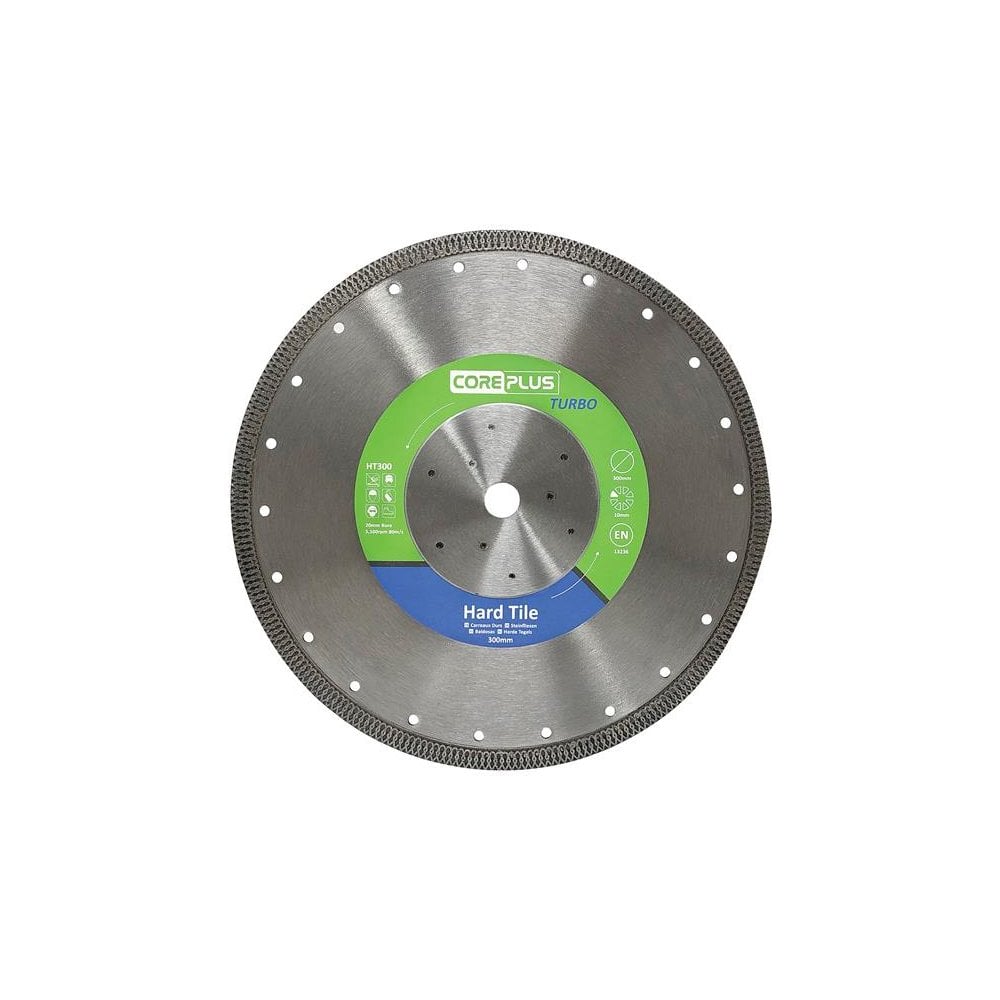 CorePlus HT300 Hard Tile Turbo Diamond Blade 300mm