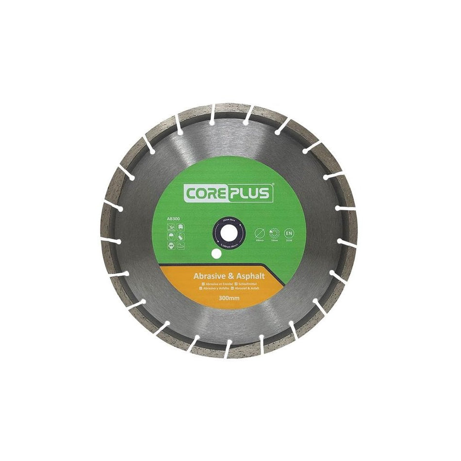 CorePlus AB300 Abrasive & Asphalt Diamond Blade 300mm