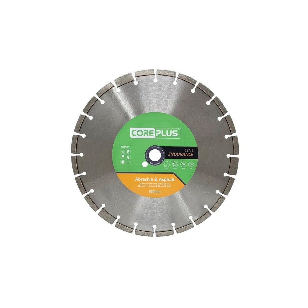 CorePlus AB350E Elite Abrasive & Asphalt Diamond Blade 350mm