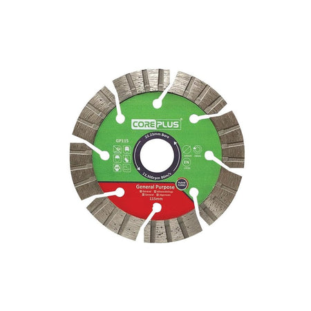 CorePlus GP115 General-Purpose Hybrid Turbo Diamond Blade 115mm