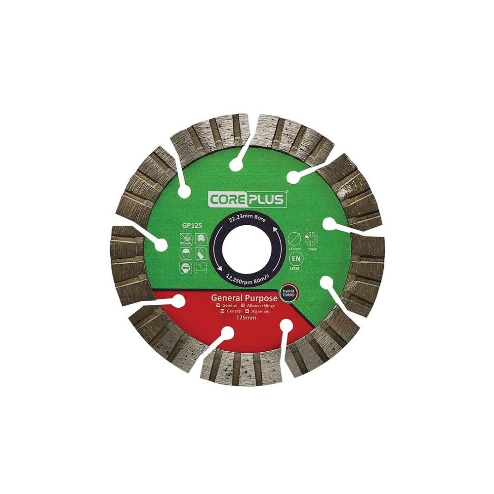CorePlus GP125 General-Purpose Hybrid Turbo Diamond Blade 125mm