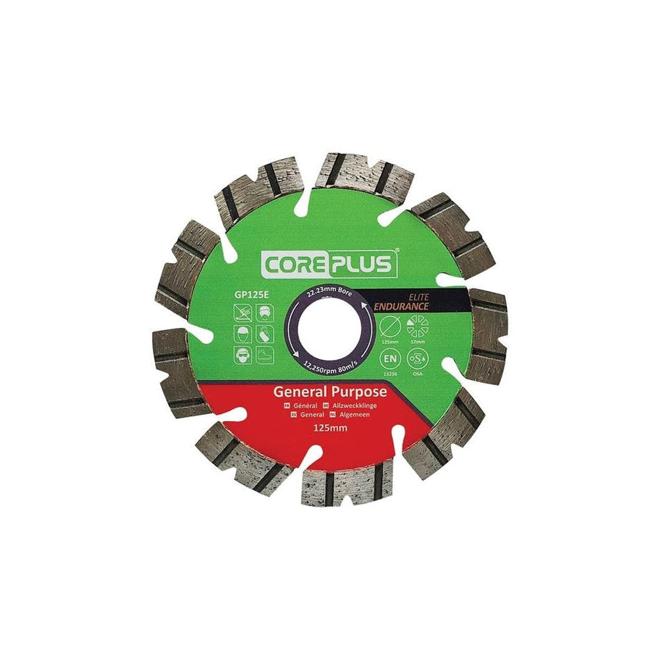 CorePlus GP125E Elite General-Purpose Diamond Blade 125mm