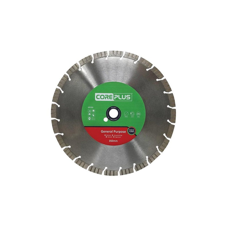 CorePlus GP350 General-Purpose Hybrid Turbo Diamond Blade 350mm