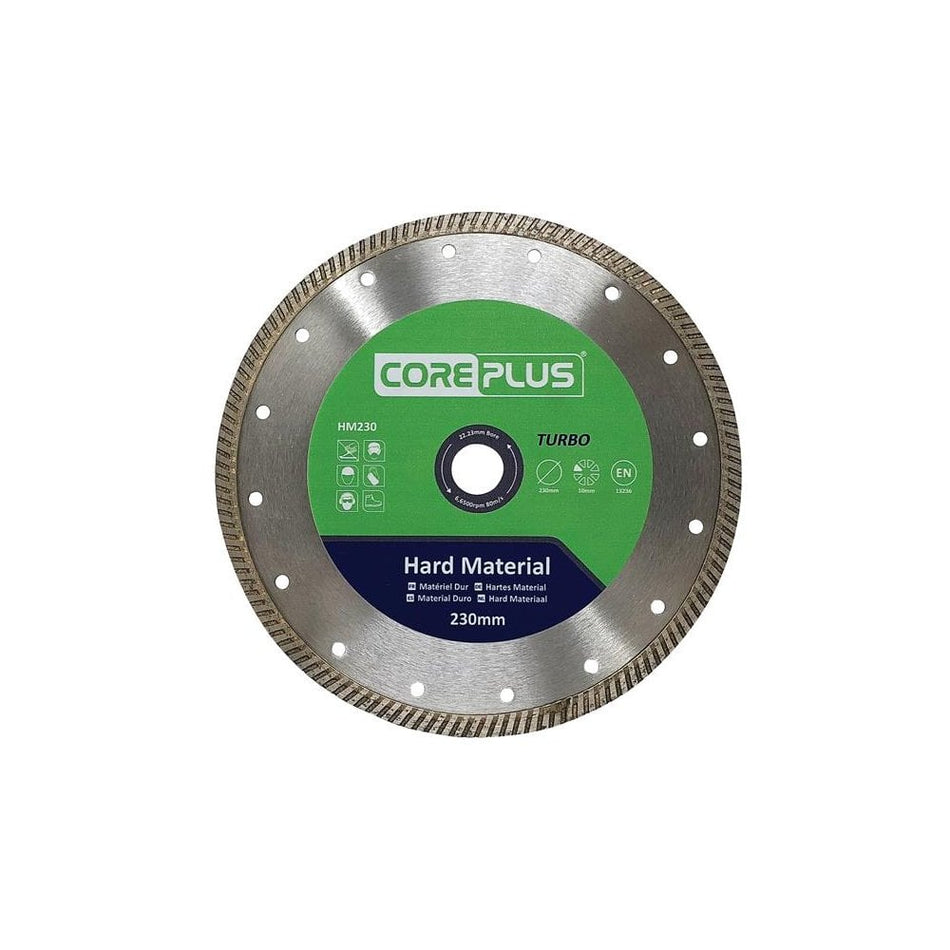CorePlus HM230 Hard Material Turbo Diamond Blade 230mm