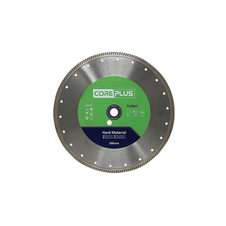 CorePlus HM300 Hard Material Turbo Diamond Blade 300mm