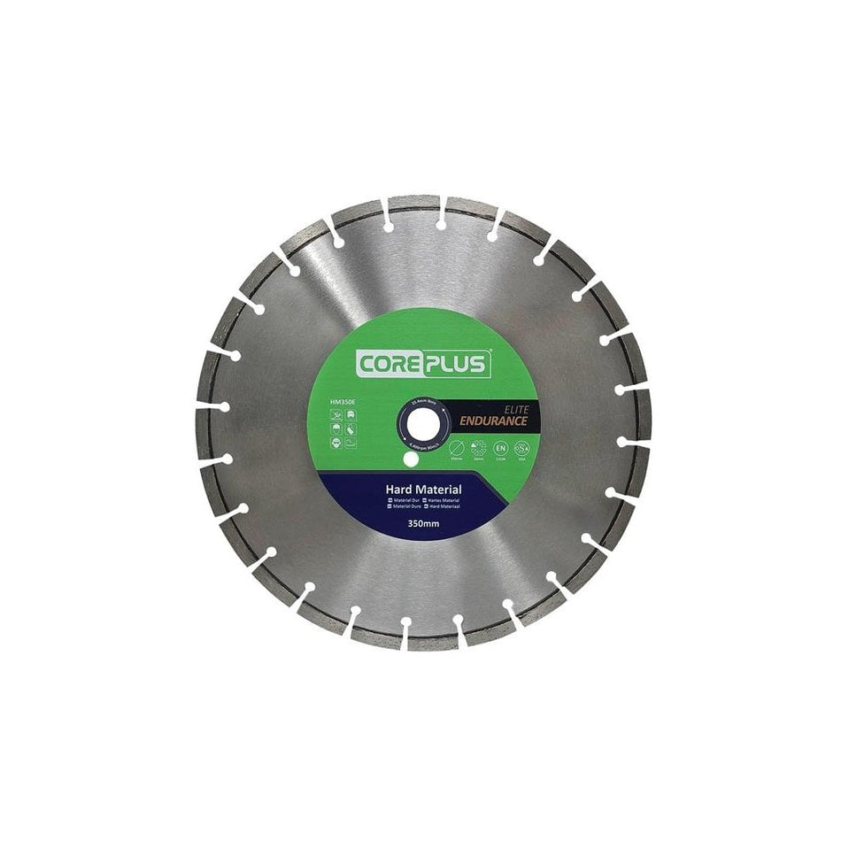 CorePlus HM350E Elite Hard Material Turbo Diamond Blade 350mm