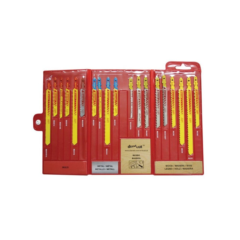 Starrett BU4 Jigsaw Blade Assortment Pack, 19 Piece