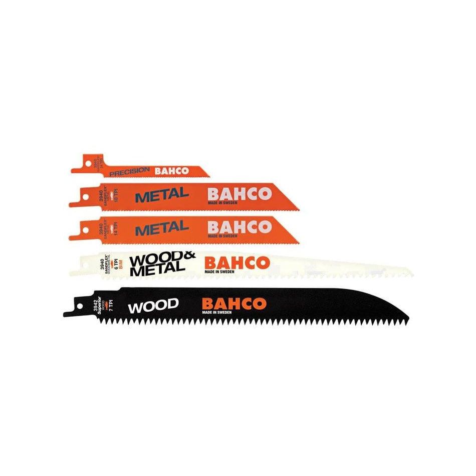 Bahco Sabre Saw Blade Set, 5 Piece
