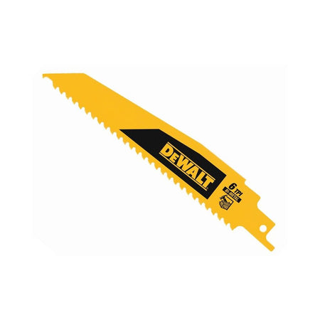 DEWALT Bi-Metal Wood Demolition Reciprocating Blade 152mm x 6 TPI (Pack 5)