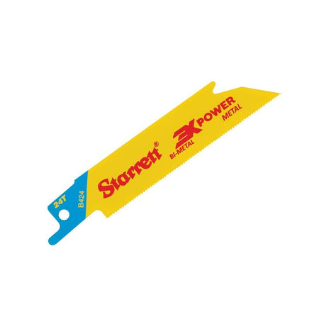 Starrett B424-5 Bi-Metal Reciprocating Blade, Metal Straight 100mm 24 TPI (Pack 5)