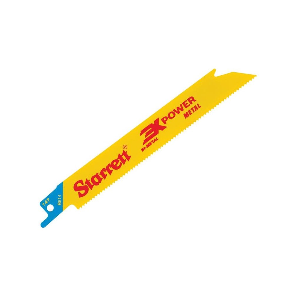Starrett B614-5 Bi-Metal Reciprocating Blade, Metal Straight 152mm 14 TPI (Pack 5)